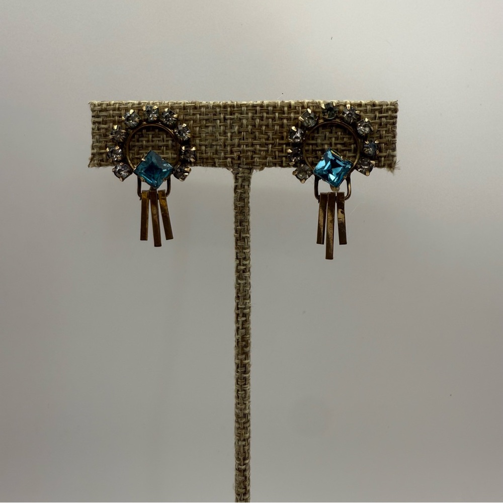 Vintage Earrings P & F Deco 1/20 12K Gold Filled Art